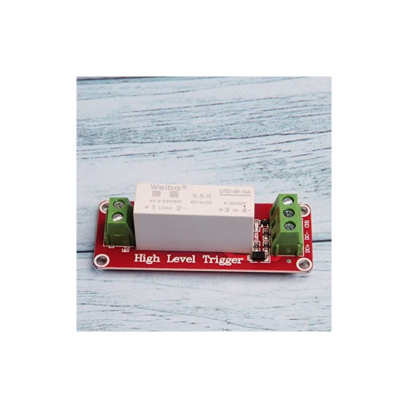 Acxico 1Pcs 3-32V DC 1-Channel SSR Solid State Relay High-Low