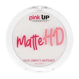PINK UP | Matte HD | Polvo Compacto HD | Matificante | Para Pieles Mixtas | Controla el brillo en la piel del rostro | Maquillaje | Polvo traslucido |