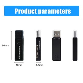 AIMALL 2 in 1 USB 3.0 Card Memory Reader High Speed SD SDHC SDXC Micro Writer Adapter, Universal Compatibility, LED Indicator, Plug and Play