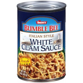 SNOW'S BUMBLE BEE Italian Style White Clam Sauce 15 oz x 3 Cans
