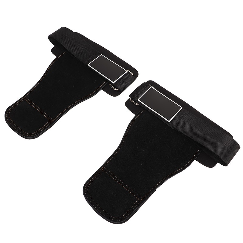 1Pair Real Leather Weight Lifting Wrist Straps Weight Lifting Grips