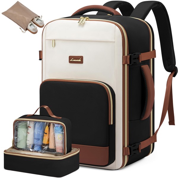 LOVEVOOK Travel Backpack for Women,50L Carry On Backpack Flight Approved,TSA