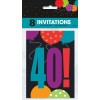 Unique 40th Birthday Party Invitations Invites 40 Party Favor Party