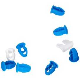 Cora 000116011 Kit 8 Buttons, 7 Blue and 1 White, 2 Central Stoppers, Black