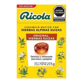Caramelo macizo Ricola original hierbas suizas 27.5 g