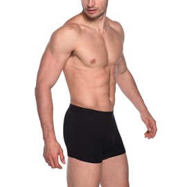 AIRCUTE AIRCUTE Washable Absorbent Urinary Incontinence Underwear for Men, Soft Leak Proof Boxer Briefs for Bladder Leakage 60ML (4X-Large, Black)