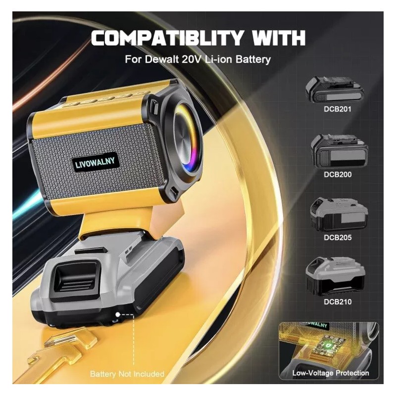 LIVOWALNY Portable Wireless Bluetooth-Comp