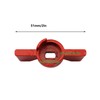 PZRT Ball Valve Butterfly Handle Flat Hole Aluminum Alloy Mini