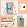 ALVEIN Smartphone Pouch, Pouch, Smartphone Shoulder, Long Wallet, Port, Transparent,