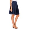 EXCHIC Women's Casual Stretchy Flared Midi Skater Skirts Basic A-Line
