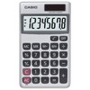 Casio SL-300SV, 8 Digit Pocket Calculator, Silver