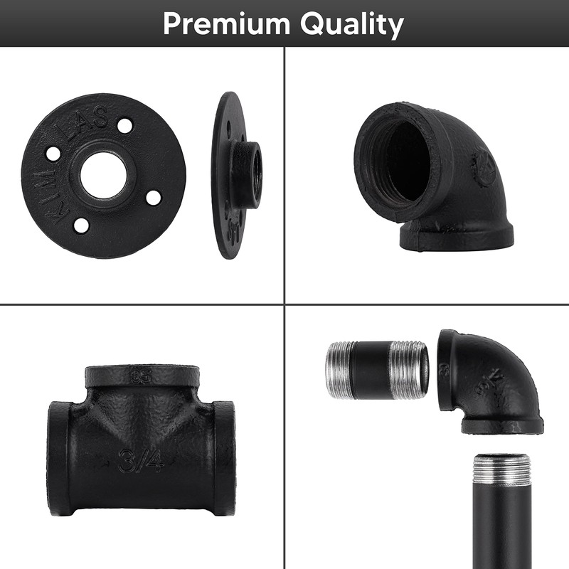 Senmit Handrail for Indoor Stairs - 16 Feet Wall Mount