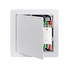 Donext Access Plumbing Panel for Drywall Ceiling, 8x8 in Plastic Access Door, Outdoor Kitchen Access Doors for Plumbing & Wiring, White