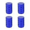 X AUTOHAUX 4pcs Round Car Tire Valve Stem Caps Dust