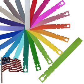 TAGKRAFTERS 9" x 1" Lime - 250 Pcs - Plastic Plant Tags and Labels - Wrap Around Thermal Plastic - Nursery Garden Tree Labels | Made in The USA |