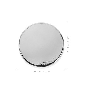 Tofficu 30pcs Silver Metal Coat Buttons - Buttons for Cardigans, Flat Decorative Sewing Buttons for Coats, Jackets, Suits, and Uniforms, 18mm Zinc Alloy, Ideal for Diy Craft and Costume Design