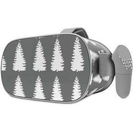 Decal Style Skin Wrap Compatible with Oculus Go Headset - Winter Trees Gray (Oculus NOT Included)