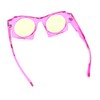 Retro Square Round Circle Lens Plastic Geometric Mod Sunglasses Pink
