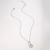 Collar Cadena Con Dije De Mujer Abrazando A Su Perrito
