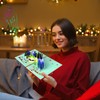 3D Pop Up Christmas Card with Music & Lights -