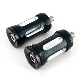 Americruise 1 Pair Motorcycle Edge Cut Shifter Peg Compatiable with Harley Dyna Touring Softail Sportster Street Models (Black)