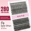 Mayhug Lash Extension Kit 280 pcs Clusters Eyelash Extension Kit,