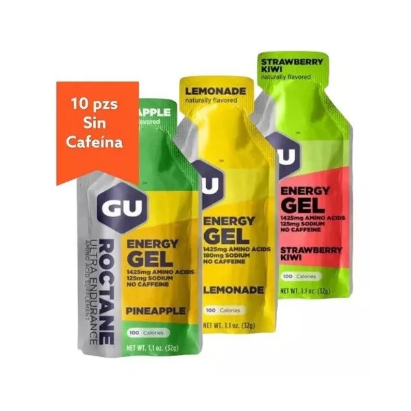 GU Gel Gu Roctane Energy Ultra Endurance Aminoacidos 10 Pack