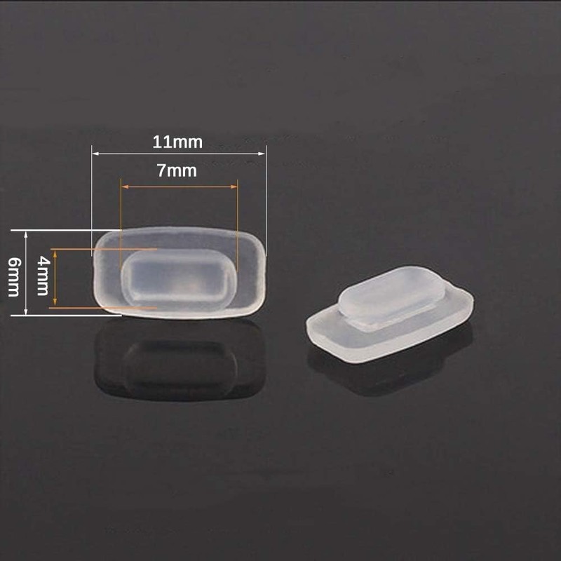 Push-in Eyeglasses Nose Pads,BEHLINE 5 Pairs Snap in Glasses Nose