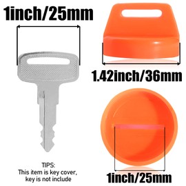 SOAJEE Orange Ignition Key Cover Compatible with Kawasaki ATV Mojave 110 110E KLF110A KLF110 Lakota 300 KEF300A KEF300B KSF450 Brute Force 650 750 KVF650 KVF750 Bayou 220 300 400 KLF220 KLF250 KLF300