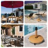 VredHom Patio Umbrella Base with 4 Wheels, 44lbs Round Heavy