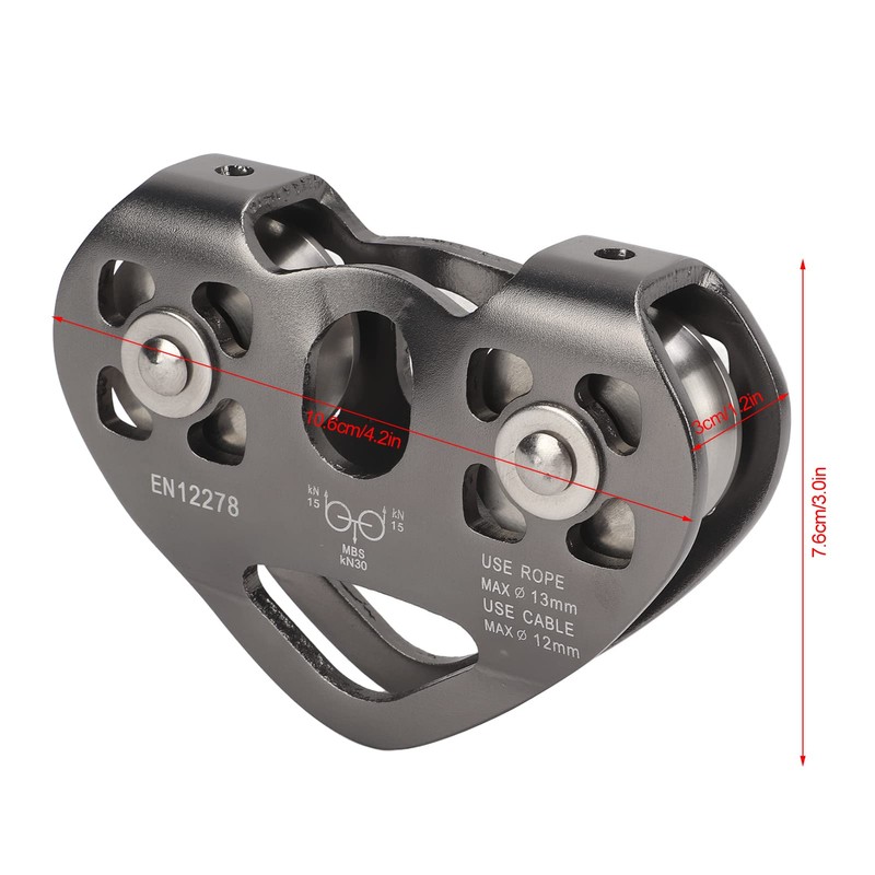 Double Trolley Pulley Zipline Zipline Pulley Climbing Disc Effective in