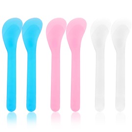 Lusofie 100 Pack 5" Facial Mask Spatulas - Eco-Friendly Makeup Applicators for Skincare Creams, Clay Masks & Serum Application, Hygienic Beauty Tools (Salon Spa Home Use)