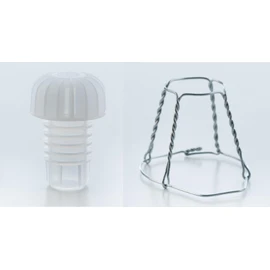North Mountain Supply Champagne Cork and Wire Hoods - Made in Italy - Set of 25