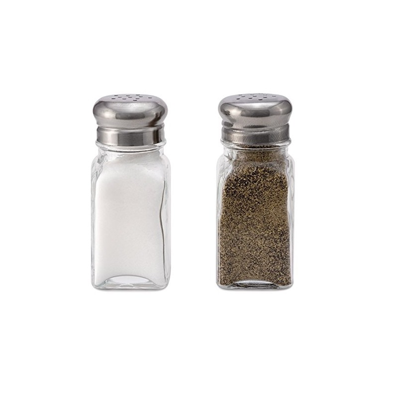 Culinary Depot Glass Salt and Pepper Shakers - Set of