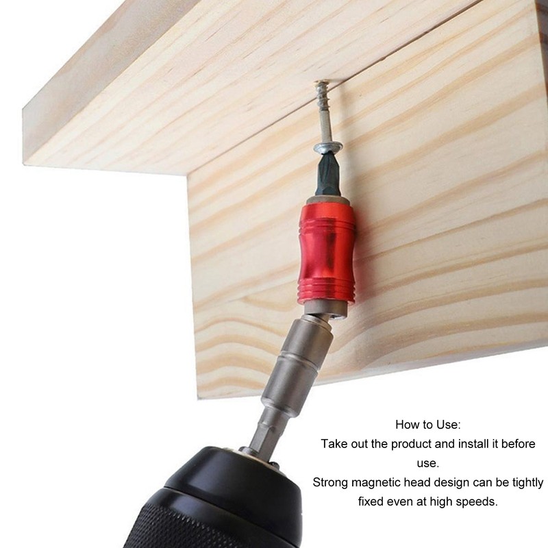 5Pcs Drill Bit Extension 1/4in Hex Shank Magnetic Screwdriver Bit