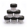 GLITTIES - (6PK) - Amazing Variety Of Holographic Silver Glitter!