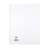 Elba A4 10-Part Card File Dividers, 1 Set White Tabbed