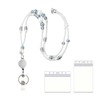 Lanyards for ID Badges and Keys,Beaded Retractable Lanyard for Women,Teacher