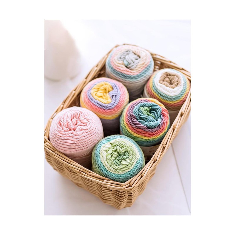 Poppy Crafts Rainbow Cotton Yarn 100g - Mix 19