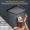 Cobbe Rainfall Shower Head for Bathroom, 11.8 Inch Large Rectangular