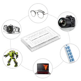 AvoDovA Complete Glasses Repair Kit with 1000 Small Glasses Screws, Nose Pads, Screwdriver and Tweezers for Glasses, Sunglasses, Watches, Jewellery, Other Small 3C Electronic Products