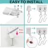 Ceiling Curtain Track Flexible Bendable Ceiling Curtain Rail Set for