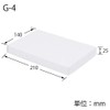 Shimojima Haiko DX White Plain Box G-4 10P for Handkerchiefs
