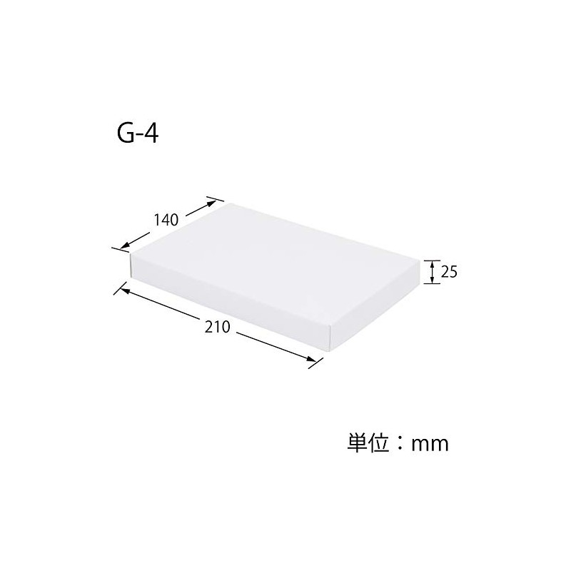 Shimojima Haiko DX White Plain Box G-4 10P for Handkerchiefs