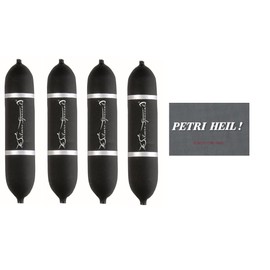 blntackle76 Set of 4 Underwater Floats Black 7.50 - 60 g U Float Catfish Float Underwater Float (7.5 g)