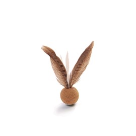 from The Field | Oscar De La Bird Cat Toy | Natural Cork Ball with Dye-Free Feathers | Eco-Friendly, Durable, USA-Made Interactive | Play Toy for Cats and Kittens