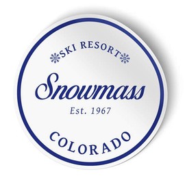 Squiddy Snowmass Colorado - Vinyl Sticker Decal for Phone, Laptop, Water Bottle (2.5" Tall)