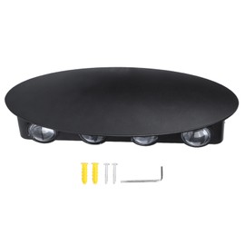 8W Outdoors Waterproof 8 LED Wall Lamp Wall Mounted Corridor Light Warm White AC85-265V