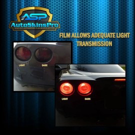 AutoSkinsPro Precut Vinyl Overlay Tint Film Covers for 2022-2025 Frontier Headlights