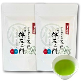 Miyahara-en Miyahara Tomo Sakaemon Tea Bag, 4.2 oz (120 g), 2 Bags x 2.1 oz (60 g) (4 g x 15 Bags), Chiran Tea Leaf Tea Leaves Made in Kagoshima Prefecture, High Quality Sencha Tea